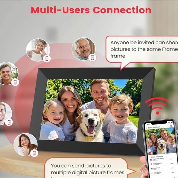 Artikl Frameo Classic WiFi Enabled Digital Photo Frame 10.1'' -Black - Picture 2 of 15